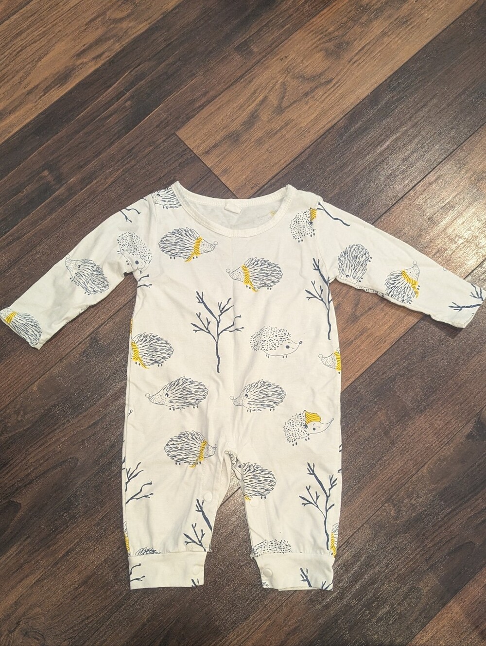 PatPat Baby Hedgehog Print One-Piece Romper